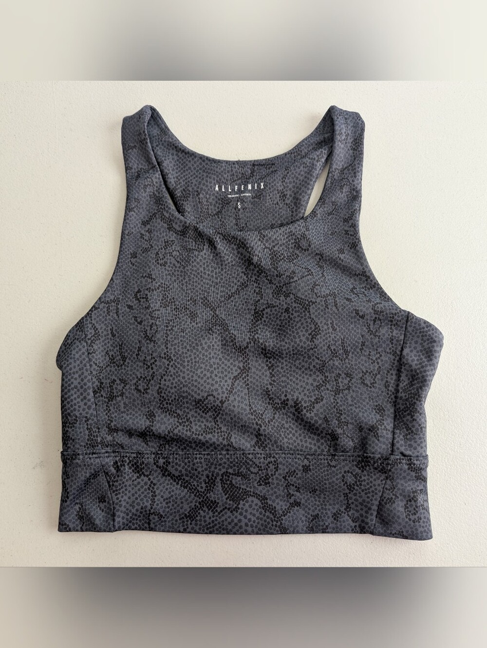Allfenix gray sports bra, small